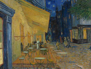 Vincent van Gogh, Caféterras bij nacht (Place du Forum), 1888, Kröller-Müller Museum, Otterlo