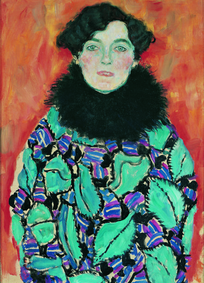 Gustav Klimt, Johanna Staude, 1917–18, Olieverf op doek, 70 × 50 cm, Belvedere, Wenen