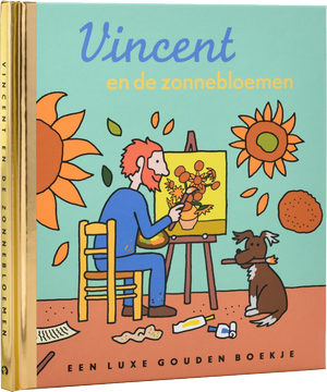 Omslag van het Gouden boekje Vincent en de zonnebloemen met illustraties van Barbara Stok