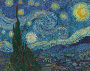 Vincent van Gogh, Sterrennacht, 1889. Collectie: Museum of Modern Art, New York.