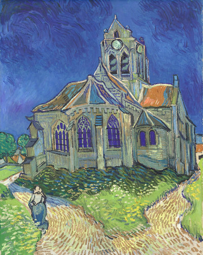 Vincent van Gogh, De kerk van Auvers-sur-Oise, 1890, Musée d’Orsay, Dist. RMN-Grand Palais / Patrice Schmidt