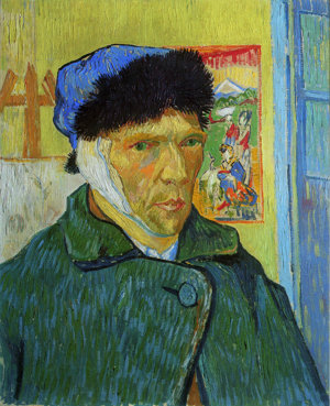 Vincent van Gogh, 'Zelfportret met verbonden oor', 1889. Collectie: The Samuel Courtauld Trust