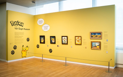 Présentation du musée Pokémon x Van Gogh dans le musée. Photo: Sven Mooij